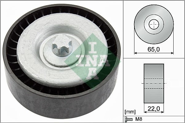 INA 532 0667 10 ROLLO KIERUNKOWA / PROWADZACA, CORREA DE CUÑA ZEBATY 