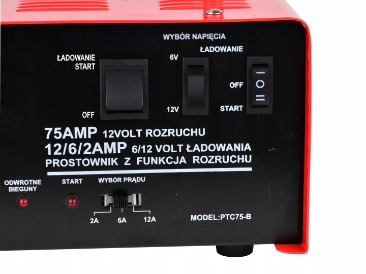 CHARGEUR AVEC ROZRUCHEM GEKO G80020 75 A 6/12 V G80020 CHARGEUR