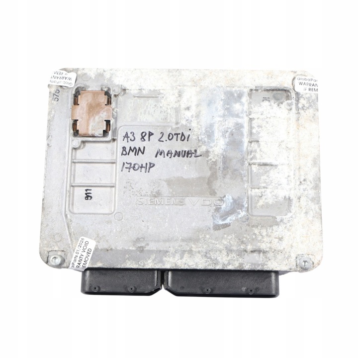 AUDI A3 8P 1.6 MPI BSE 102HP CONTRÔLEUR MOTEUR ECU 06A906033GQ MANUEL