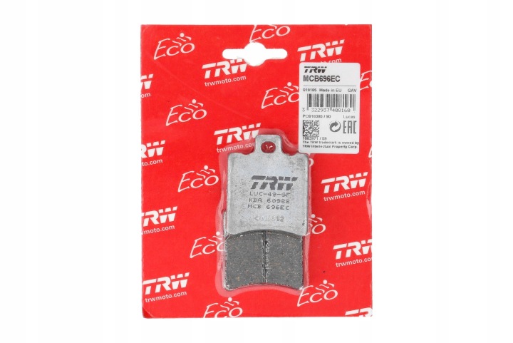 TRW MCB696EC KIT PLAQUETTES FREINS FREINS DISQUE