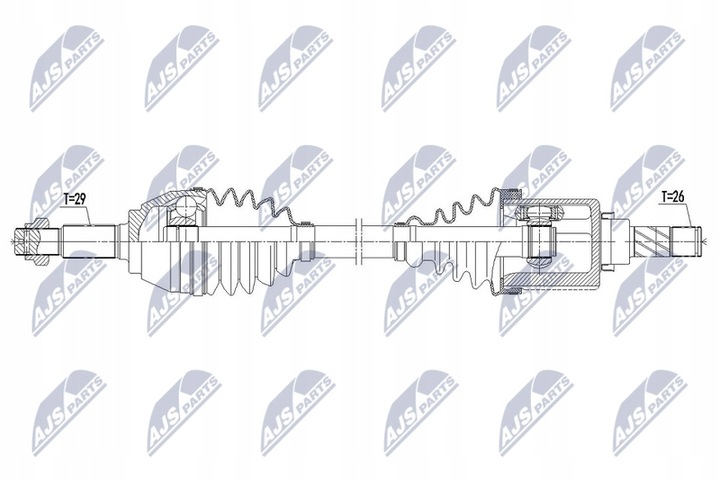 SEMI-EJE DE ACCIONAMIENTO NISSAN JUKE 1.6DIG-T 10- IZQUIERDA MTM 