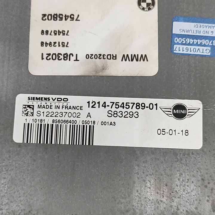 MINI ONE COOPER CABRIO R52 2005 CONTRÔLEUR MODULE ECU