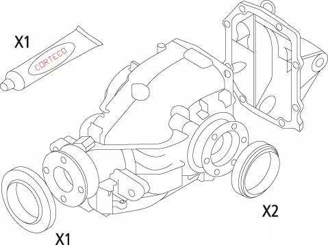 CORTECO 19535823 KIT JOINTS ROZNICOWY