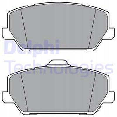 PLAQUETTES FREIN AVANT DELPHI LP3400