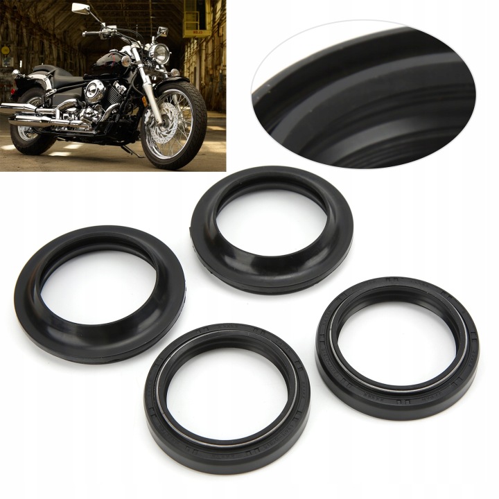 KIT JOINTS AVANT FOURCHES 41X53X8/10.5MM FLUOROGUMOWY VERS XVS650 V STAR YZF 600R