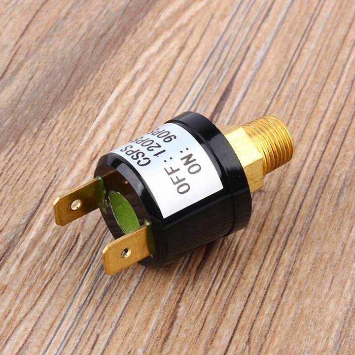 CAPTEUR COMMUTATEUR PRESSION COMPRESSEUR AC 110-220V, DC 6-36V 90/120 PSI G1/8