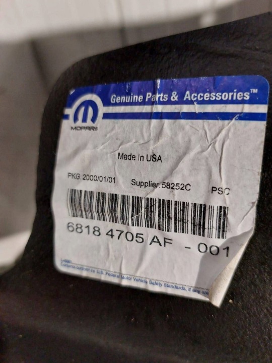 DODGE CHALLENGER 2018 AVANT CÔTÉ GAUCHE PASSAGE DE ROUE AVANT