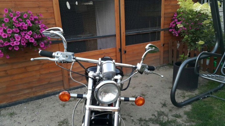 MIROIRS RÉTROVISEURS CHROME YAMAHA XVS 125 250 DRAG STAR