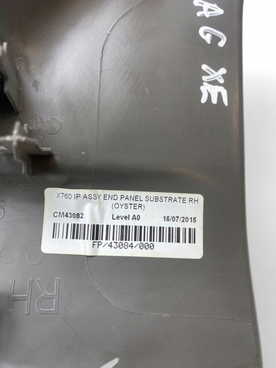 JAGUAR XE LATÉRAL ÉLÉMENT TABLEAU DE BORD INSTRUMENTATION