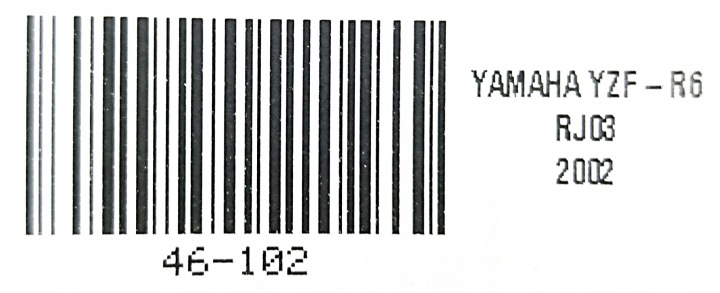 YAMAHA YZF-R6 RJ03 99-02 PROTECTION ÉTAGÈRES REMPLISSAGE