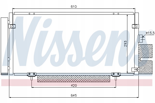 RADIATEUR CLIMATISATION AVEC SÉCHEUR NISSENS 94885 73210AG000