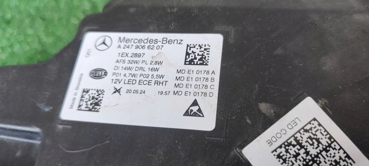 PHARE AVANT MERCEDES-BENZ GLA H247 A2479066207 AVANT CÔTÉ DROITE
