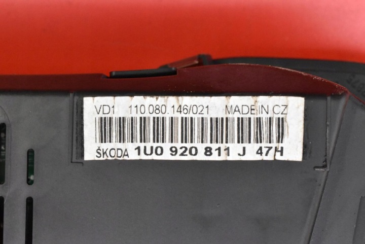 COMPTEUR TABLEAU DE BORD EUROPE 1U0920811J SKODA OCTAVIA 1 I 1.9 TDI 110 KM LIFT 00-10