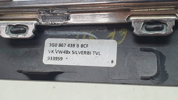 MOULURE DÉCOR FLANC PORTES AVANT GAUCHE BOIS CHROME VW ARTEON 3G0867439B