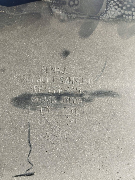 MOULURE PORTES DROITE AVANT AVANT RENAULT KOLEOS I 1 80876JY00A