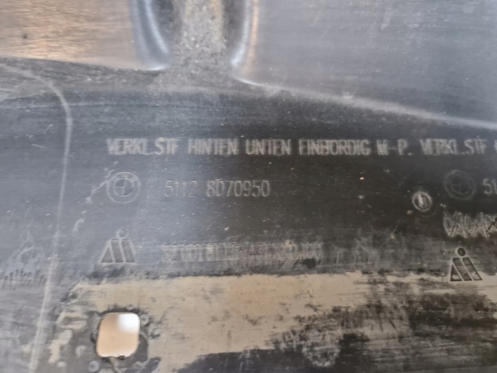 BMW F40 KIT PARE-CHOCS ARRIÈRE ARRIÈRE 51128070950