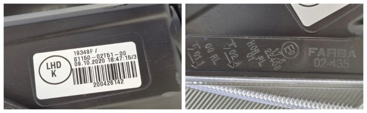 PHARE GAUCHE AVANT TOYOTA COROLLA E21 XII 2018- 81150-02T51 BERLINE