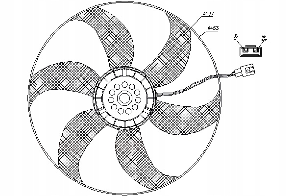 NISSENS VENTILADOR DEL RADIADOR MERCEDES V 638 2 VITO W638 2.0-2.8 