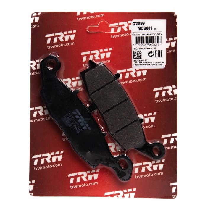 PLAQUETTES FREIN P/T 37,4X133,5X8,3MM KAWASAKI ER-6F, ER-6N, GPZ, KLE,