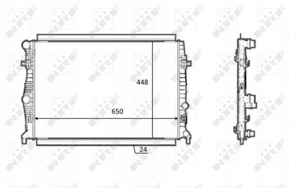 D9E447_C RADIATEUR MOTEUR CONVIENT VERS AUDI A3, SEA