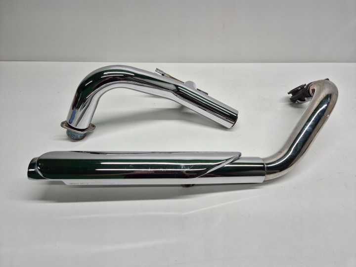 YAMAHA XVS 1100 DRAG STAR CLASSIQUE (07) SILENCIEUX ÉCHAPPEMENT COLLECTEURS SILVER TAIL