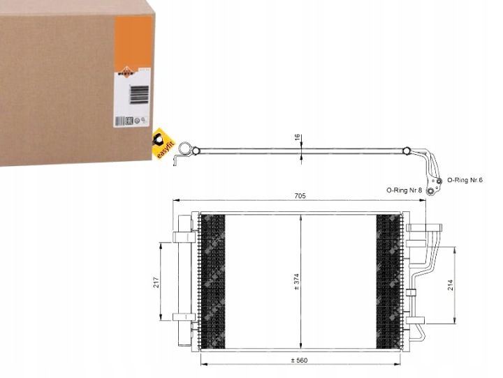 RADIATEUR CLIMATISEUR AVEC SÉCHEUR KIA CEED 07- 1.4-2.0I