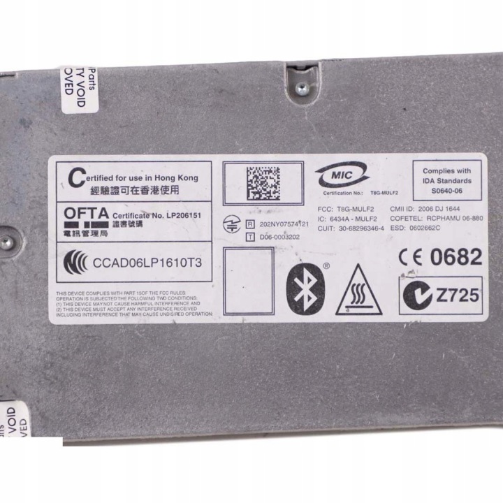 BMW E60 E87 E90 E91 MODULE CONTRÔLEUR BLUETOOTH MULF2 9215184