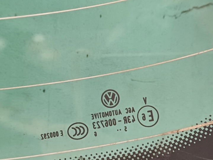 VW GOLF 7 VII UNIVERSEL LIFT 16- VITRE ARRIÈRE COUVERCLES DE COFFRE 5G9845051AE