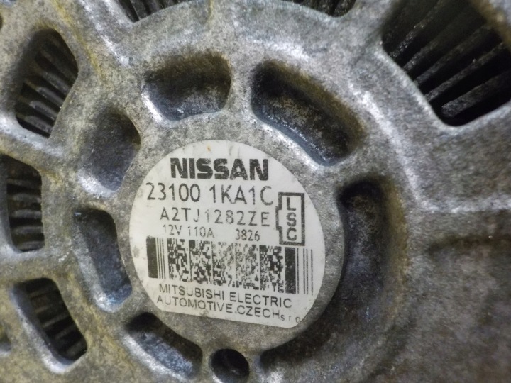 QASHQAI JUKE NOTE 1.6 B EURO 5 14R HR16 ALTERNATEUR 231001KA1C A2TJ1282ZE
