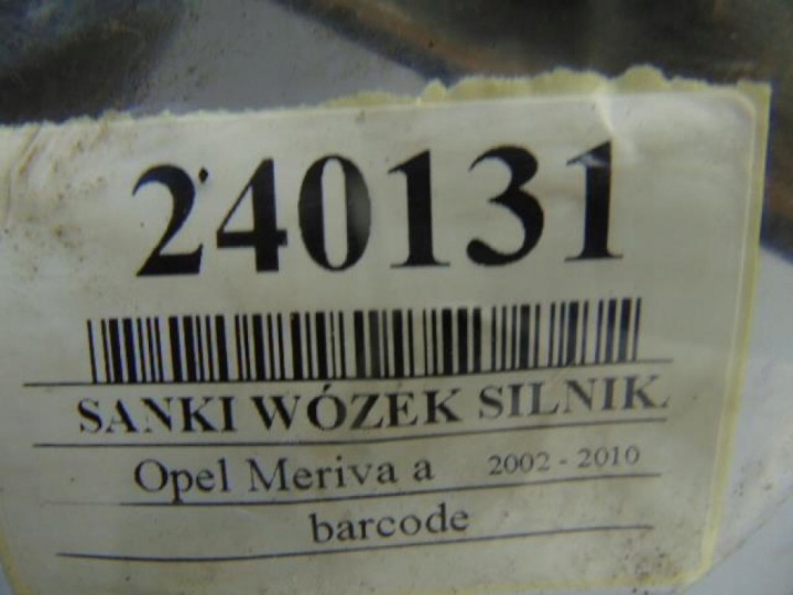 OPEL MERIVA A 1.7DTI CHÂSSIS MOTEUR