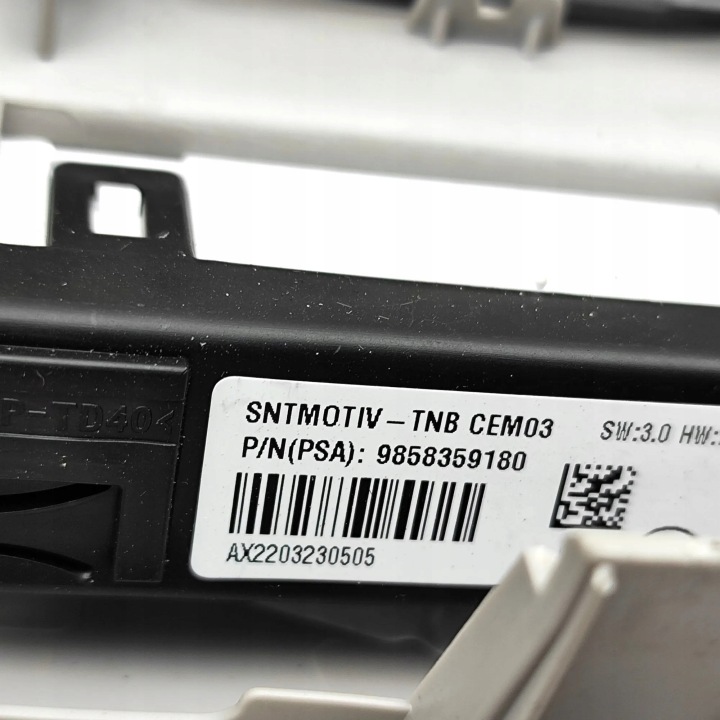 ÉCLAIRAGE INTERNE OPEL VIVARO C 96887290BJ01 33693288 2.0L 106KW 2023