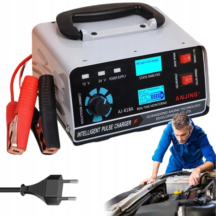 HTRC CHARGEUR VERS BATTERIE AUTOMOBILE 20 A, 12 V/24 V