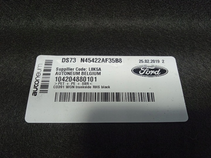 FORD MONDEO MK5 UNIVERSEL COLLECTEUR GARNITURE COUVERCLES DE COFFRE DROITE DS73N45422AF35B8