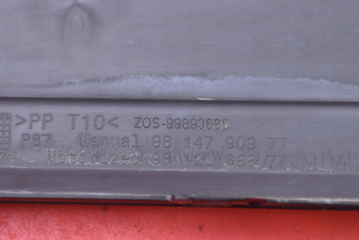 CACHE COUVERCLES DE COFFRE ARRIÈRE ARRIÈRE NOIRE 9814790977 PEUGEOT 5008 2 II LIFT 20-21