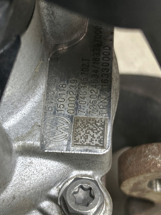 TURBOCOMPRESSEUR 1,0TSI CHZ 04C145702T