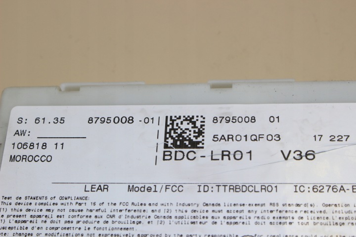 BMW X1 F48 2.0D MODULE CONFORT 8795008 14-