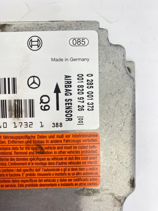 MODULE CAPTEUR COUSSINS D'AIR AIRBAG SRS MERCEDES W203 0018209726