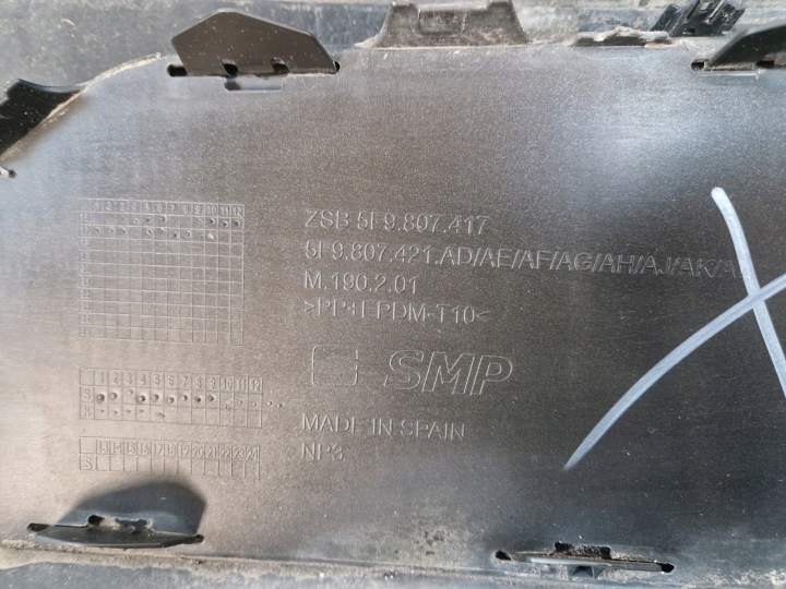 SEAT LEON III 3 LIFT ST CUPRA UNIVERSEL 16-19 PARE-CHOCS ARRIÈRE ARRIÈRE 5F9807421AD