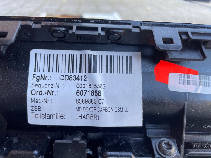 BMW G14 G15 G16 MOULURE DÉCOR TUNNELS CENTRAL 8089883