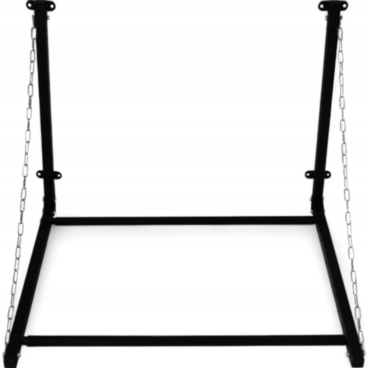 SUPPORT SCIENNY SUR PNEUS ROUES RÉGLABLE 93–170CM PLIABLE 130KG ACIER