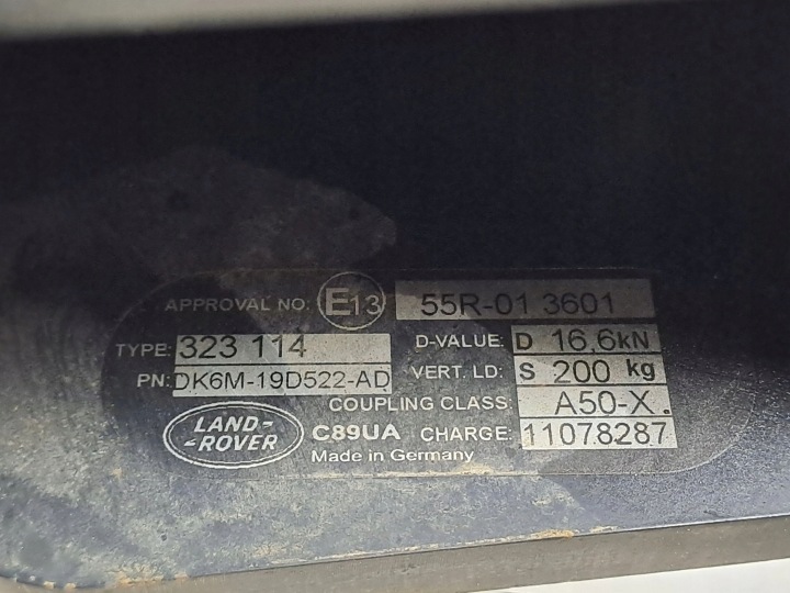 2014 LAND RANGE ROVER SPORT L494 KIT CROCHET VERS REMORQUES 323114600002