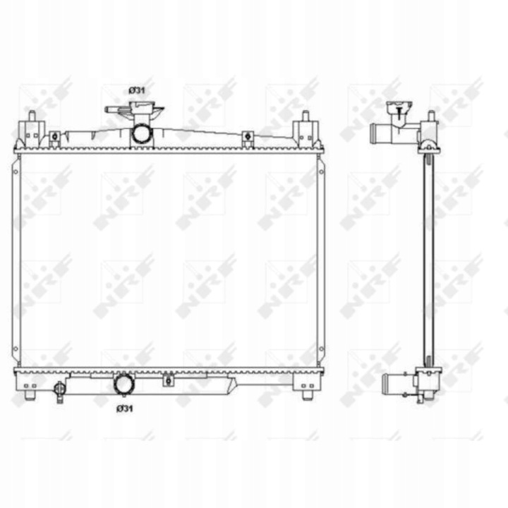 RADIATEUR MOTEUR NRF 53270 1640023100