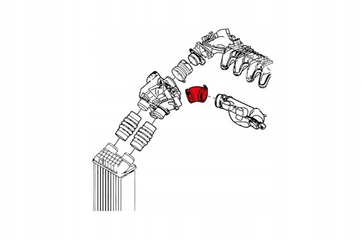 FIL ÉCHANGEUR D'AIR DE SURALIMENTATION PEUGEOT 206, 307, 308