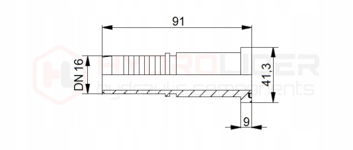 RIVET CREUX HYDRAULIQUE SIMPLE SFS 3/4″ DN16 1SN 2SN 4SN JOINT D'ÉTANCHÉITÉ 453160011