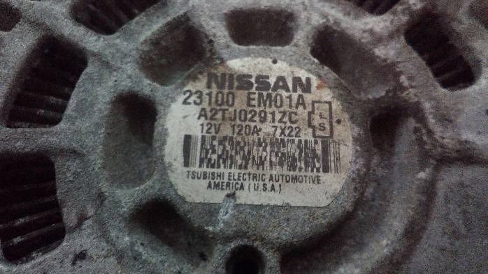 ALTERNATEUR NISSAN TIIDA 1.6 B A2TJ0291ZC