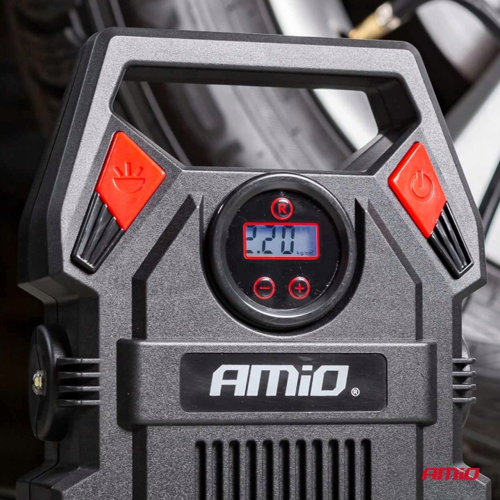 COMPRESSEUR AUTOMOBILE NUMÉRIQUE COMPRESSEUR POMPE PRZENOSNA 12V LCD