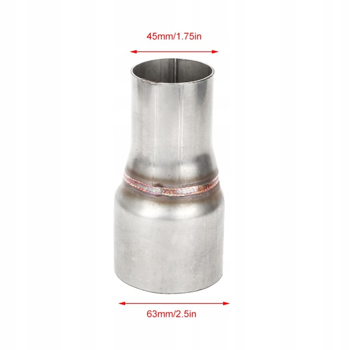 CONNECTEUR TUYAUX ÉCHAPPEMENT ADAPTATEUR 63MM VERS 45MM