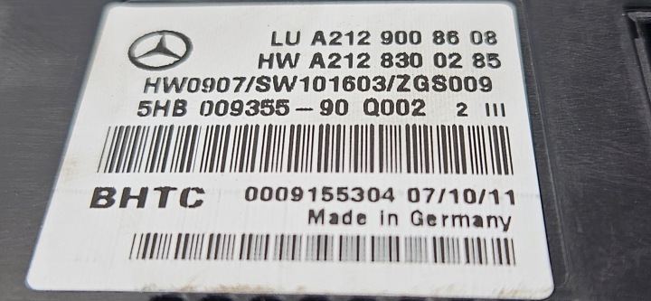 MERCEDES W212 PANNEAU CLIMATISATION A2129008608