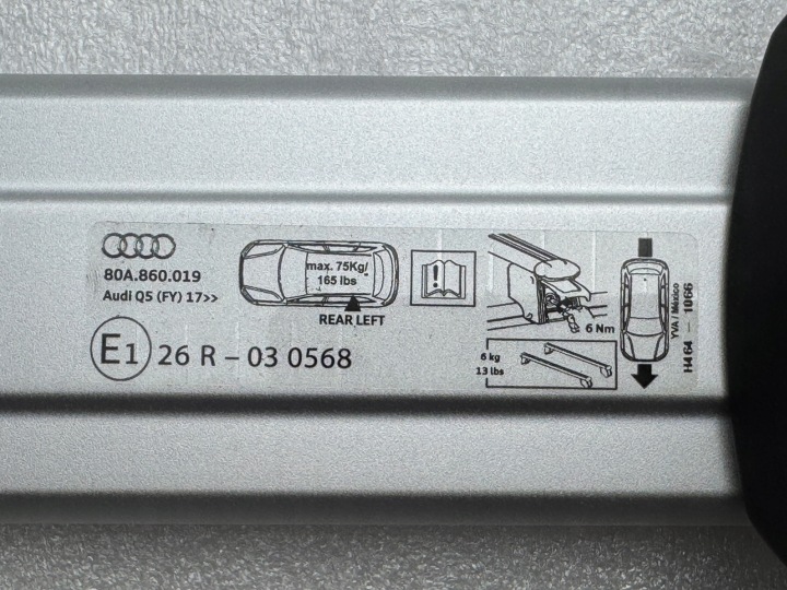 AUDI Q5 SQ5 80A 17-2024 POUTRES COFFRE DE TOIT ENSEMBLE 80A860019 NEUF