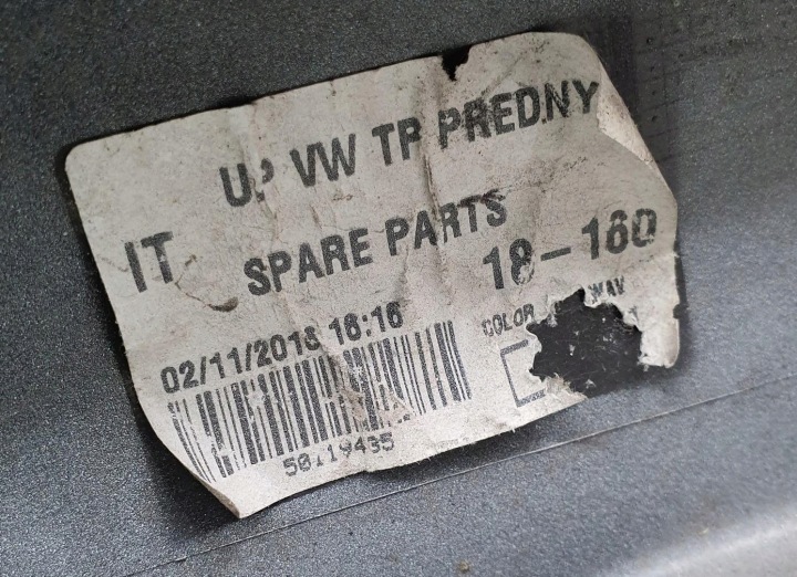 PARE-CHOCS AVANT AVANT VW UP 1S0807221D